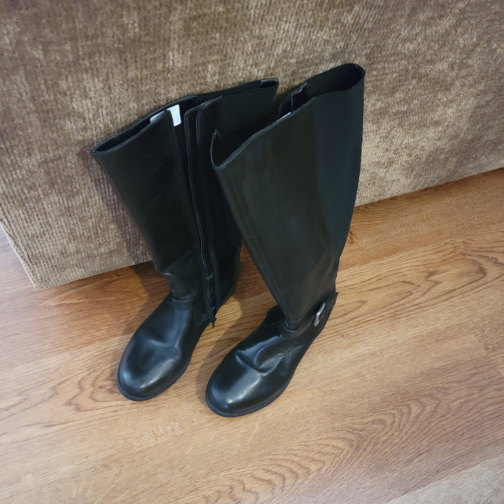 Clarks Black Knee-High Women's Boots 9.5 M